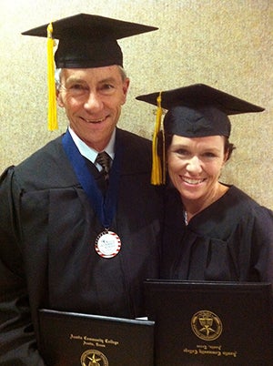 Corley and his daughter graduate from ACC