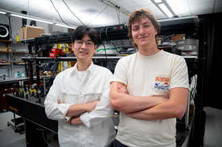 Texas Engineering students Jeongsoo Kim and Peter Wagenaar.
